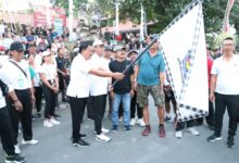 Wali Kota Denpasar lepas jalan santai HUT LPD Kesiman.