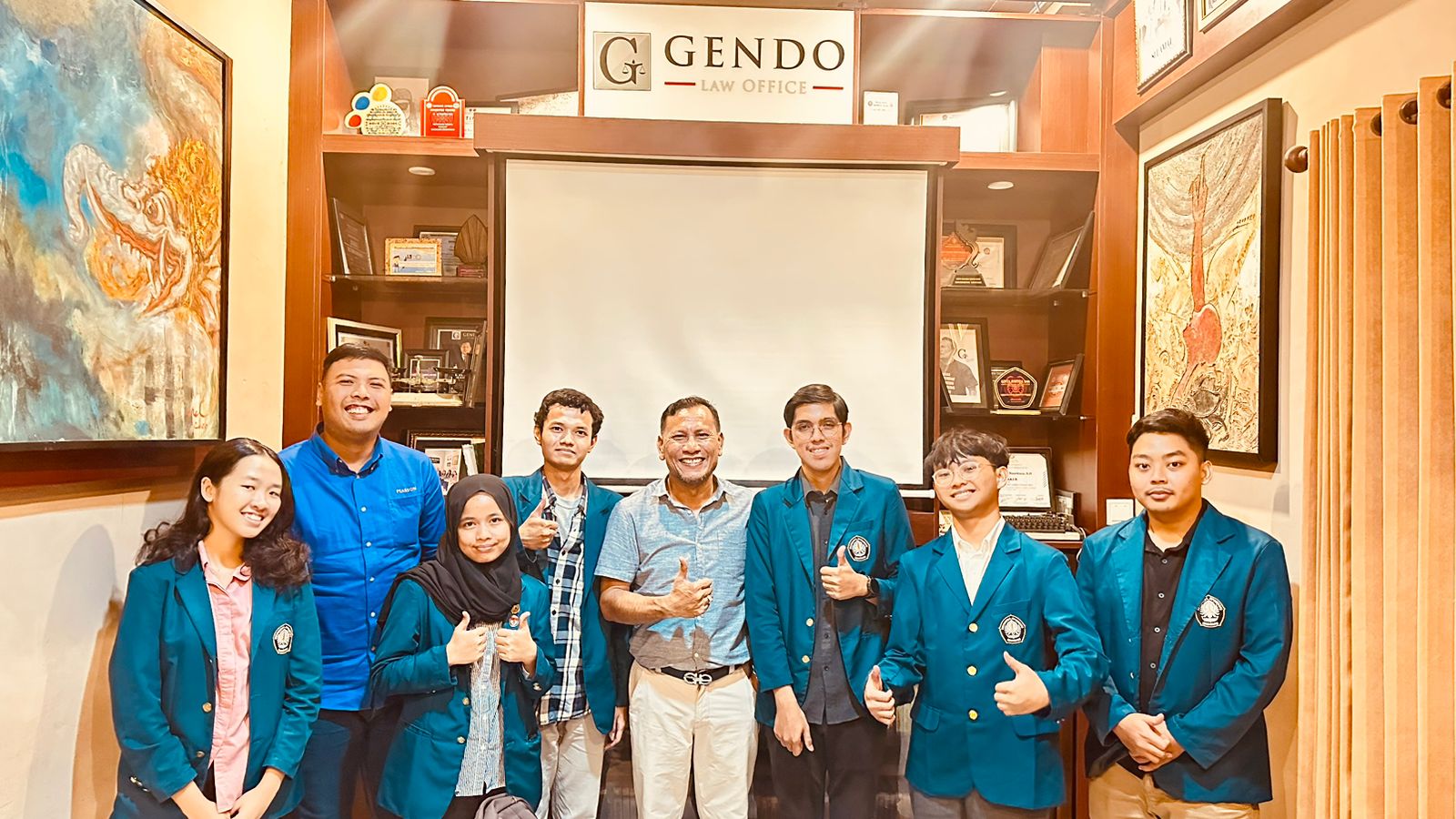 Kunjungan FH Undip di Gendo Law Office.