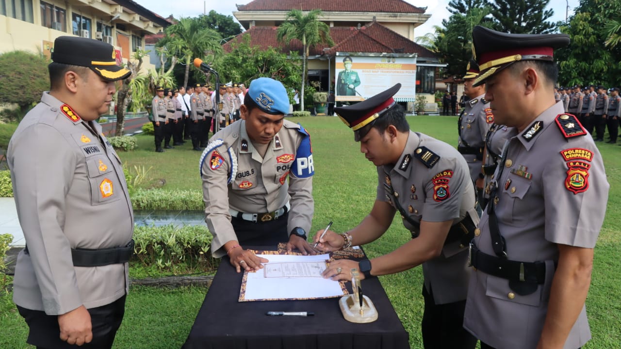 Sertijab Polresta Denpasar, 3 Kapolsek Wajah Baru