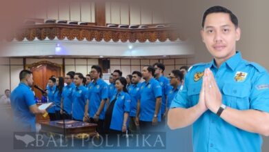 Ketua Barisan Muda Kosgoro 1957 Resmi Jabat Sekretaris KNPI Bali