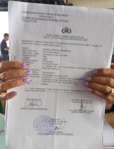 Laporan Adinda ke Polda Bali