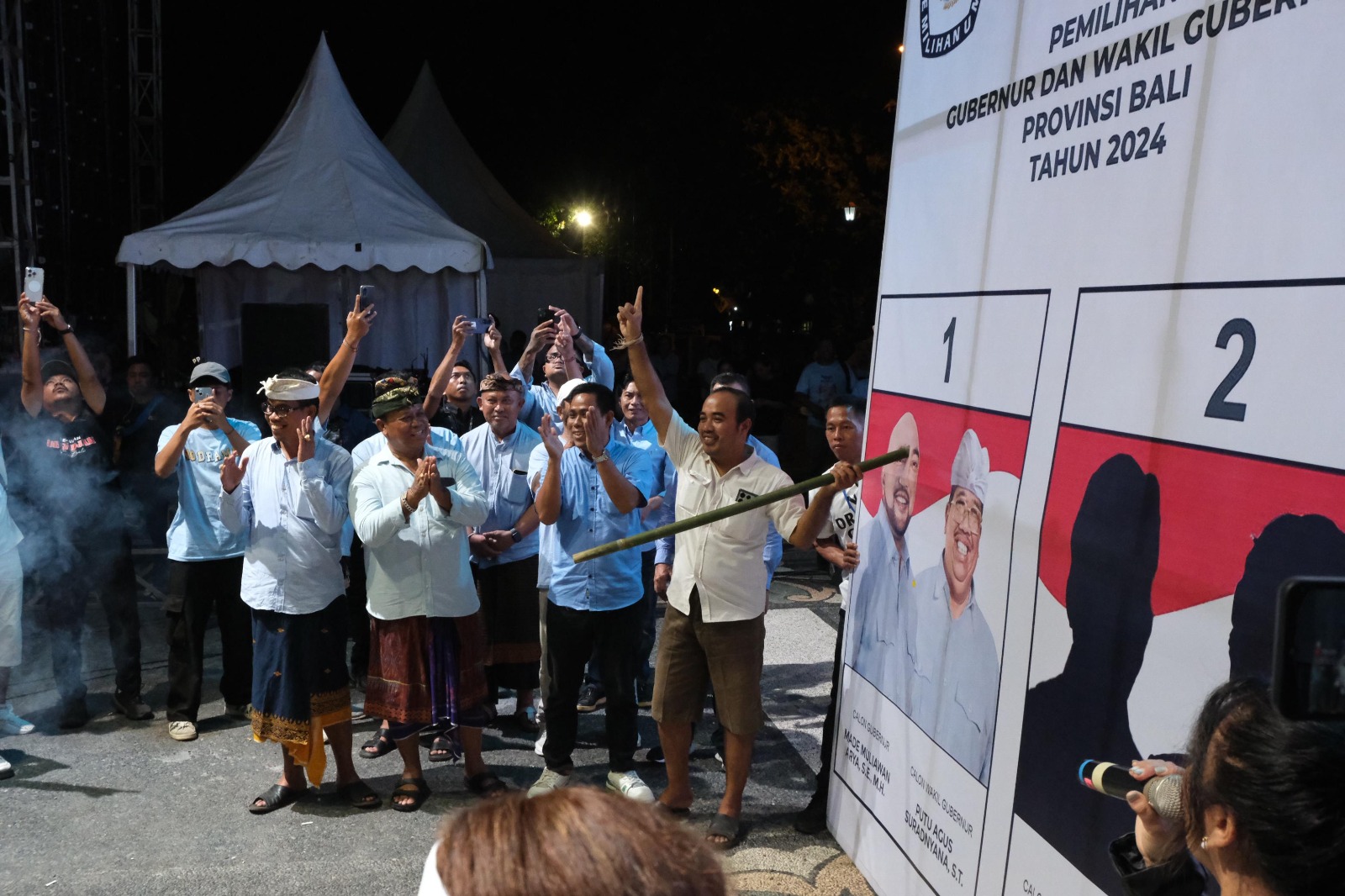 Tanpa Rekayasa, Putra Raja Klungkung Spontan Menyoblos Mulia-PAS Saat Simulasi